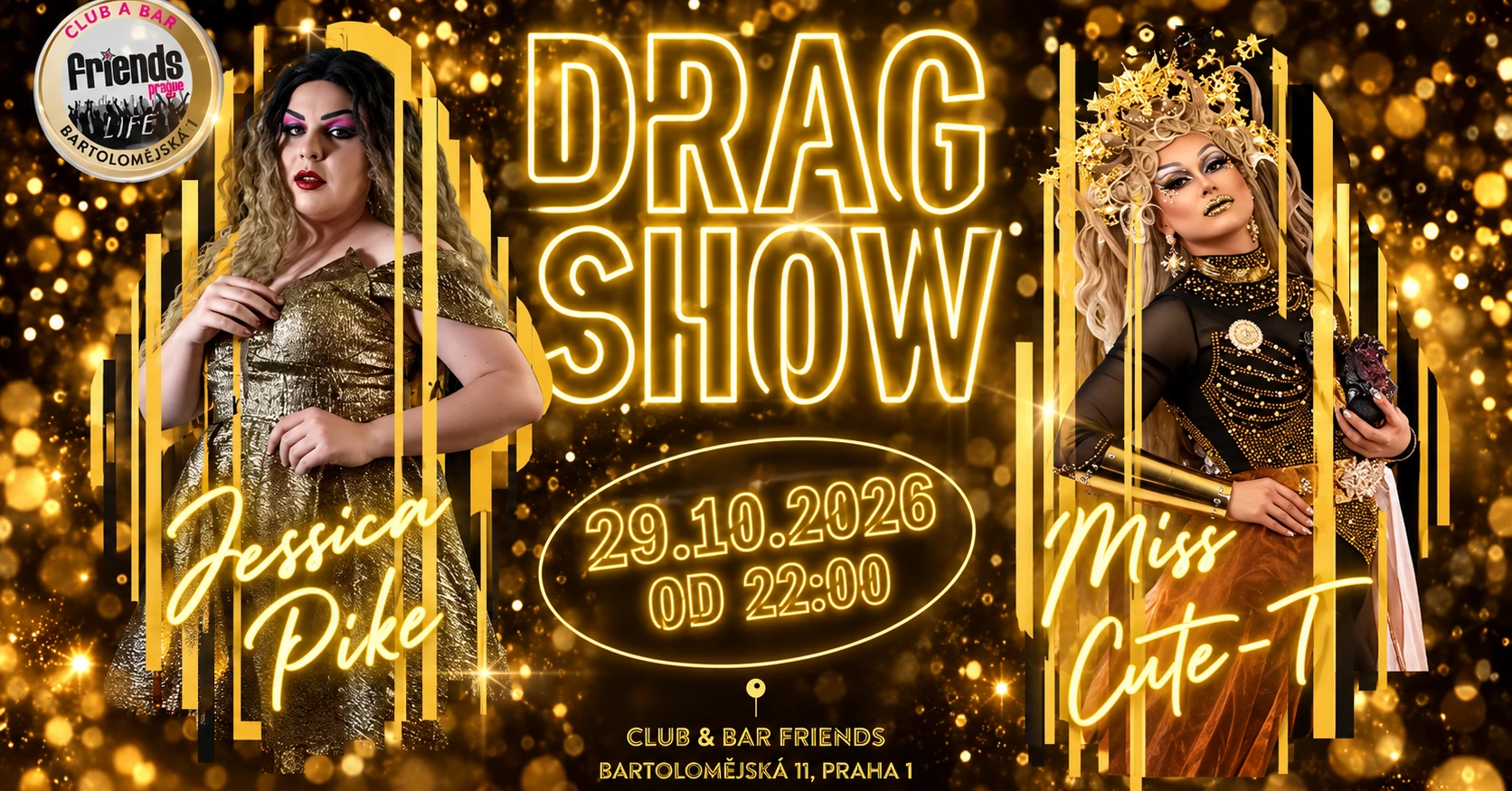 Drag/Travesti show by Miss Cute-T, Jessica Pike