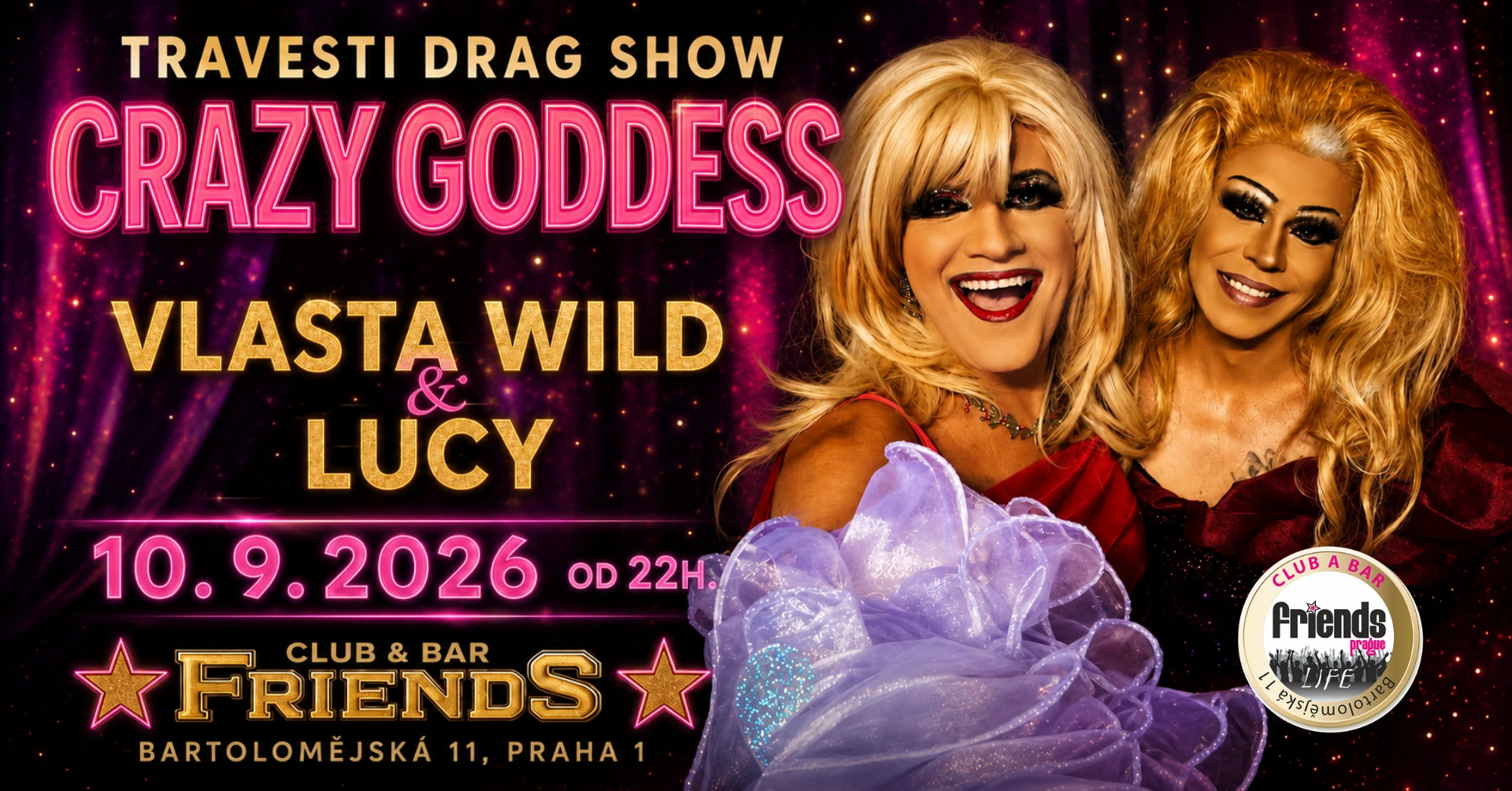 Drag/Travesti show by Vlasta Wild, Lucy